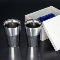Silky tumbler M Two-piece set (Paulownia wooden box)